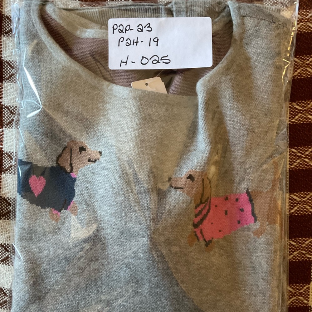 Astrologie Gray Sweater with Dachshund Design.  Size XL NWT - Picture 10 of 10
